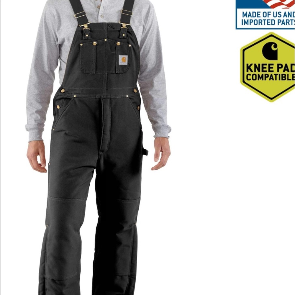 Carhartt Arctic Quilt-Lined 34x28 Duck Bib Overall
